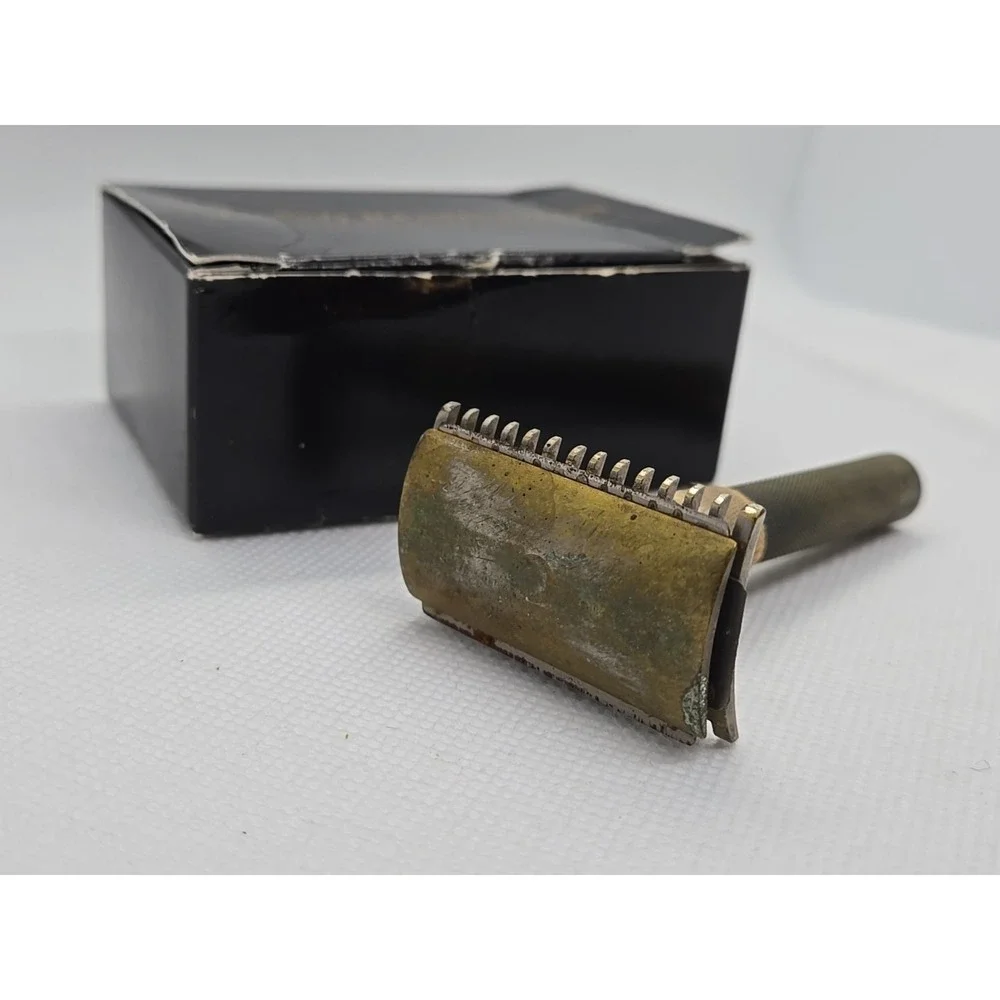 Vintage Antique 1912 Gillette Lady‎ Remington safety razor 3 piece